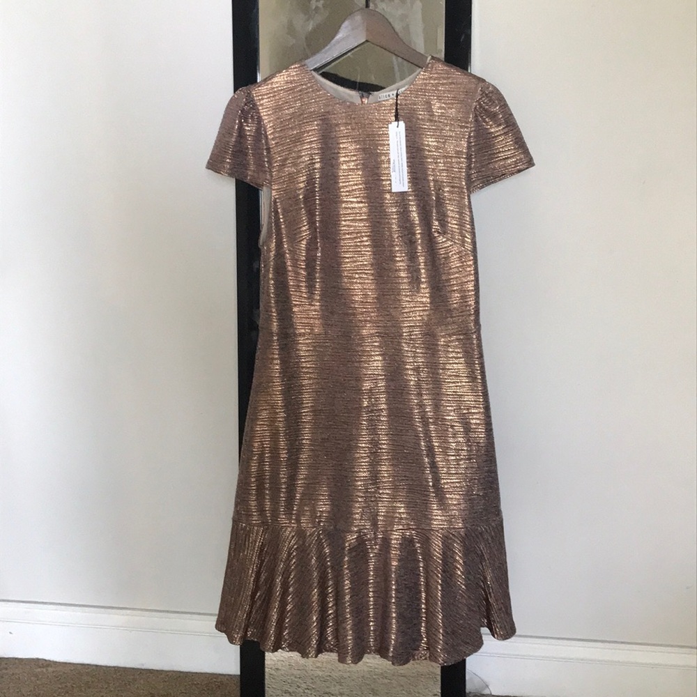 Alice + Olivia Metallic Cocktail Dress Size 8